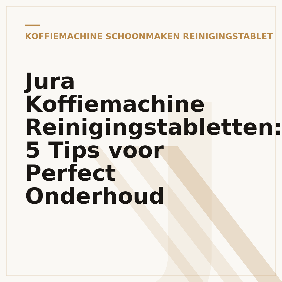 Jura Koffiemachine Reinigingstabletten: 5 Tips voor Perfect Onderhoud