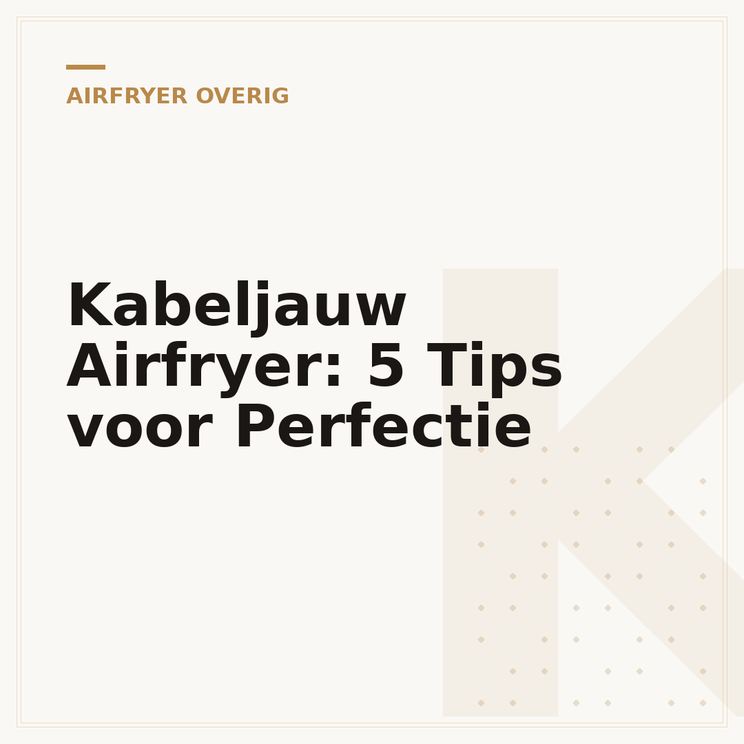 Kabeljauw Airfryer: 5 Tips voor Perfectie