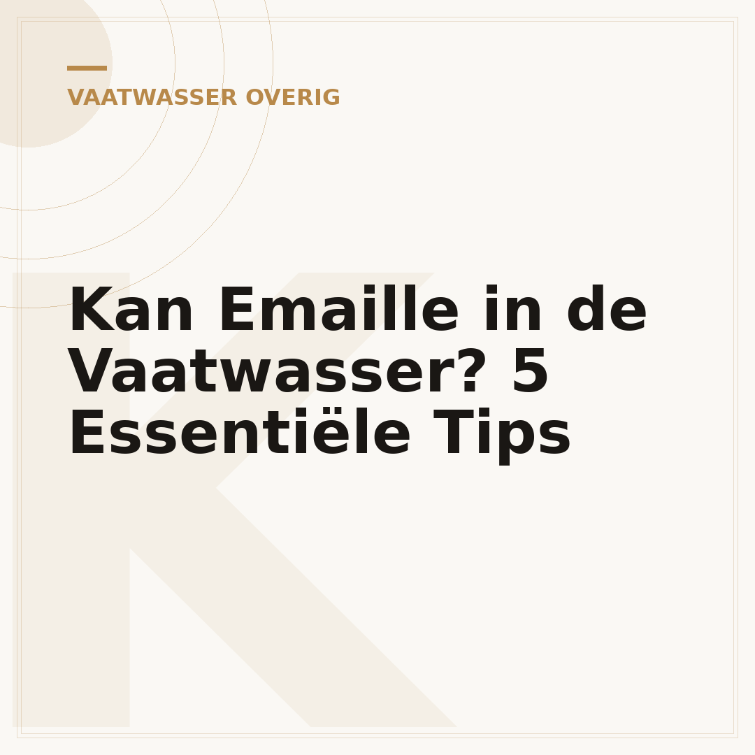 Kan Emaille in de Vaatwasser? 5 Essentiële Tips