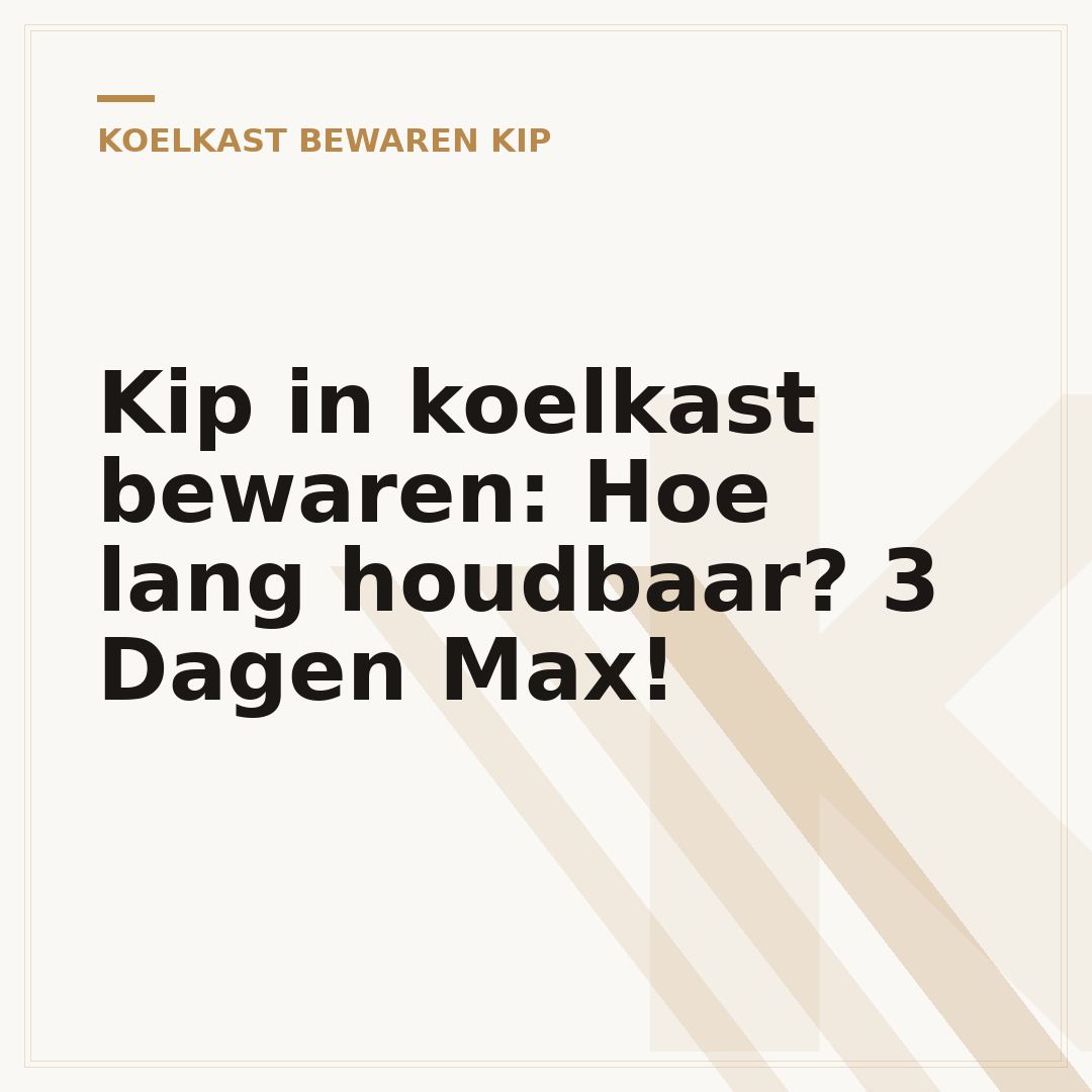Kip in koelkast bewaren: Hoe lang houdbaar? 3 Dagen Max!