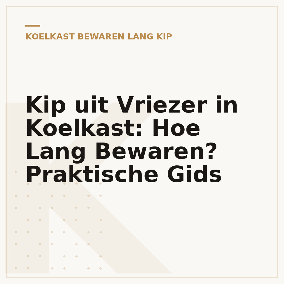 Kip uit Vriezer in Koelkast: Hoe Lang Bewaren? Praktische Gids