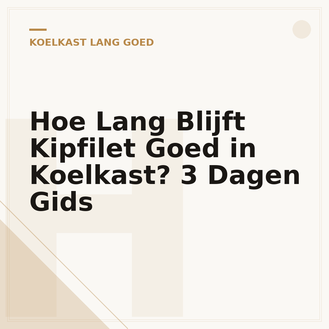 Hoe Lang Blijft Kipfilet Goed in Koelkast? 3 Dagen Gids
