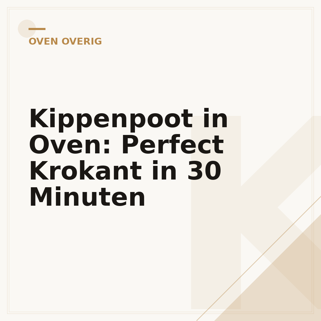 Kippenpoot in Oven: Perfect Krokant in 30 Minuten