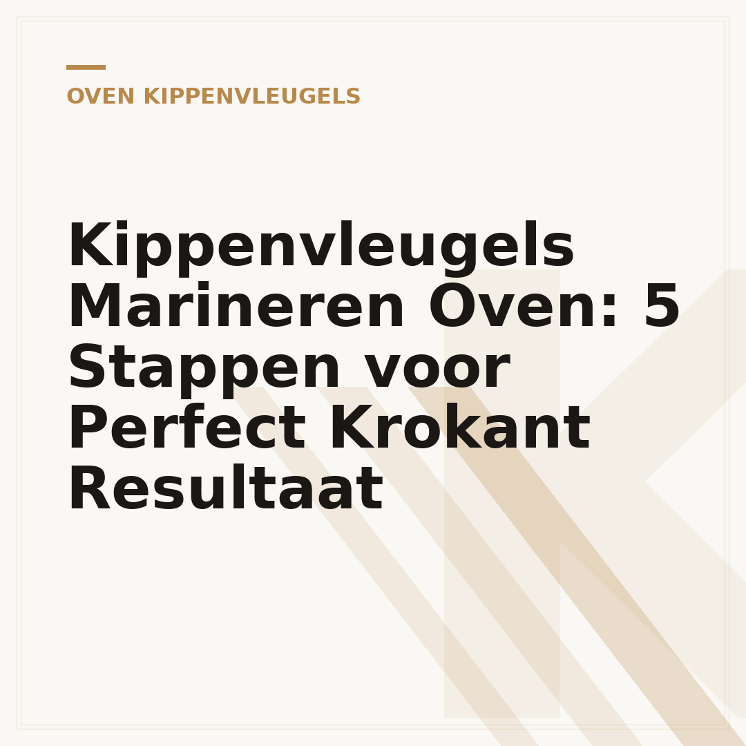 Kippenvleugels Marineren Oven: 5 Stappen voor Perfect Krokant Resultaat