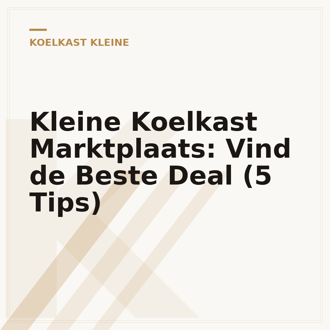 Kleine Koelkast Marktplaats: Vind de Beste Deal (5 Tips)