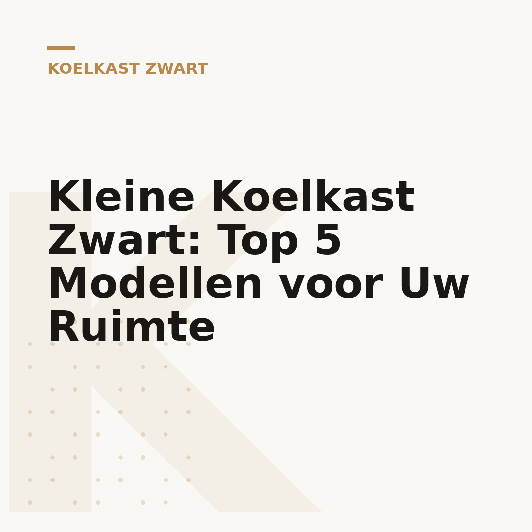 Kleine Koelkast Zwart: Top 5 Modellen voor Uw Ruimte