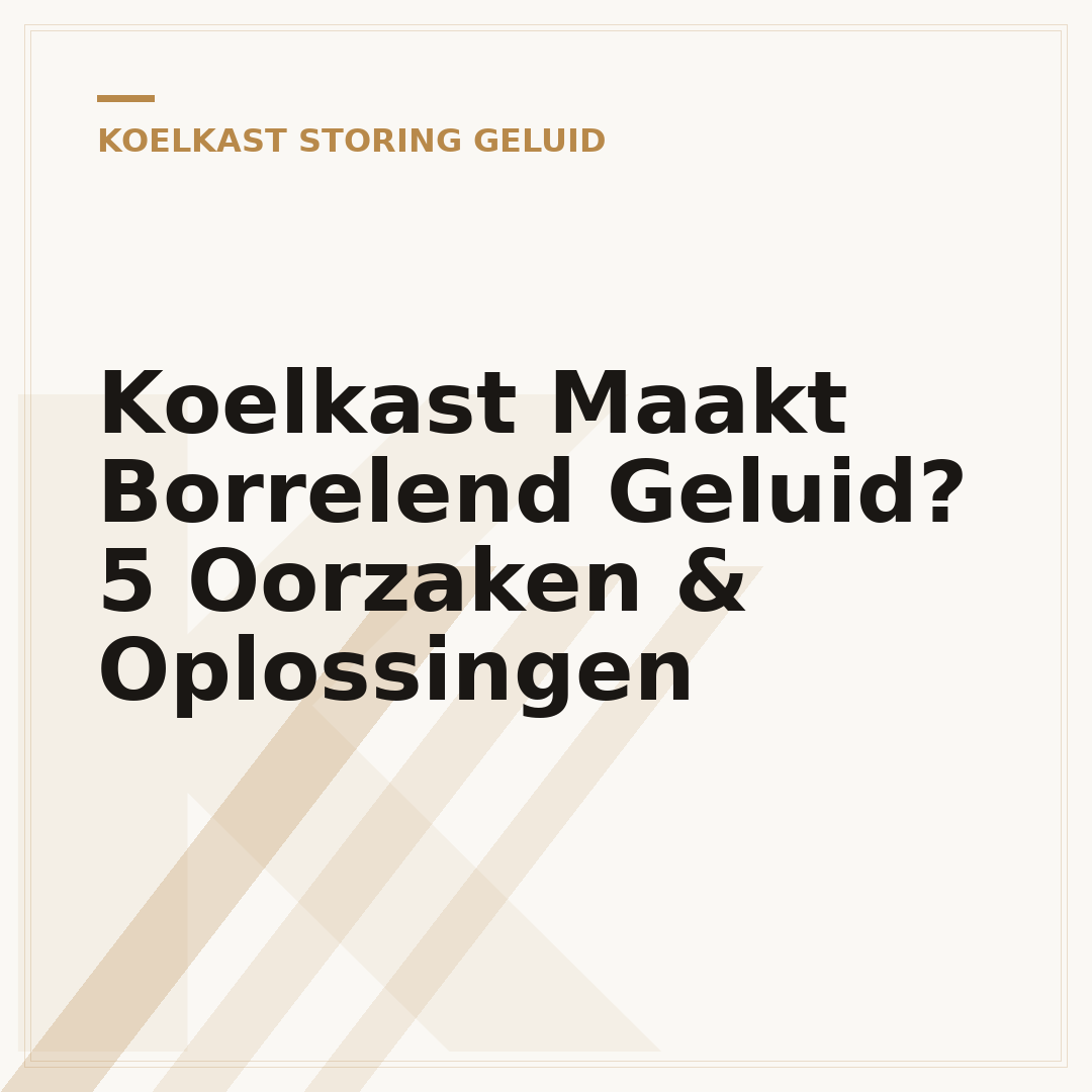 Koelkast Maakt Borrelend Geluid? 5 Oorzaken & Oplossingen