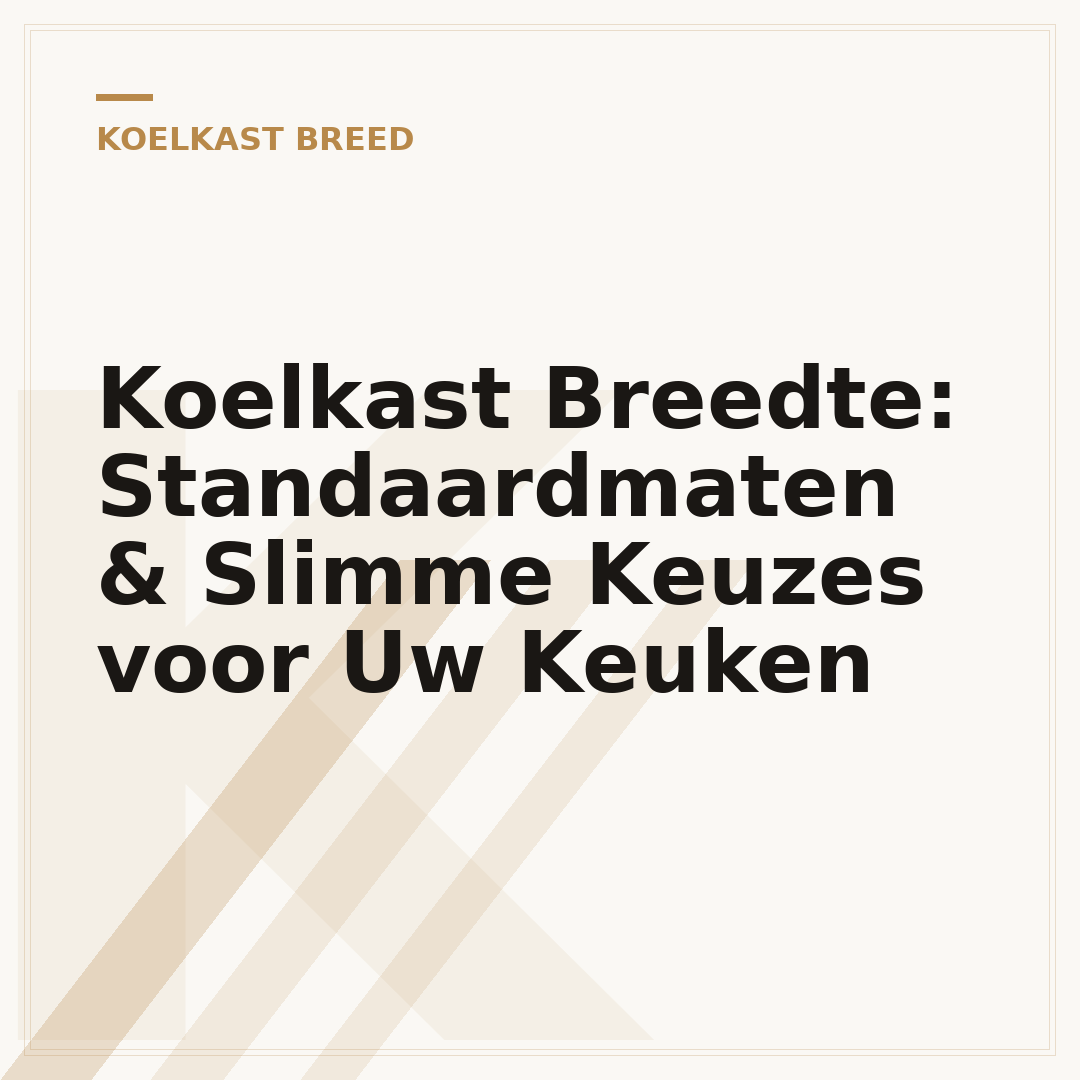 Koelkast Breedte: Standaardmaten & Slimme Keuzes voor Uw Keuken