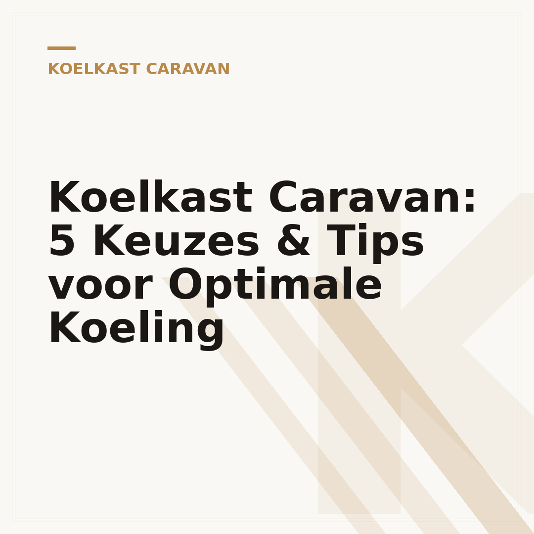 Koelkast Caravan: 5 Keuzes & Tips voor Optimale Koeling