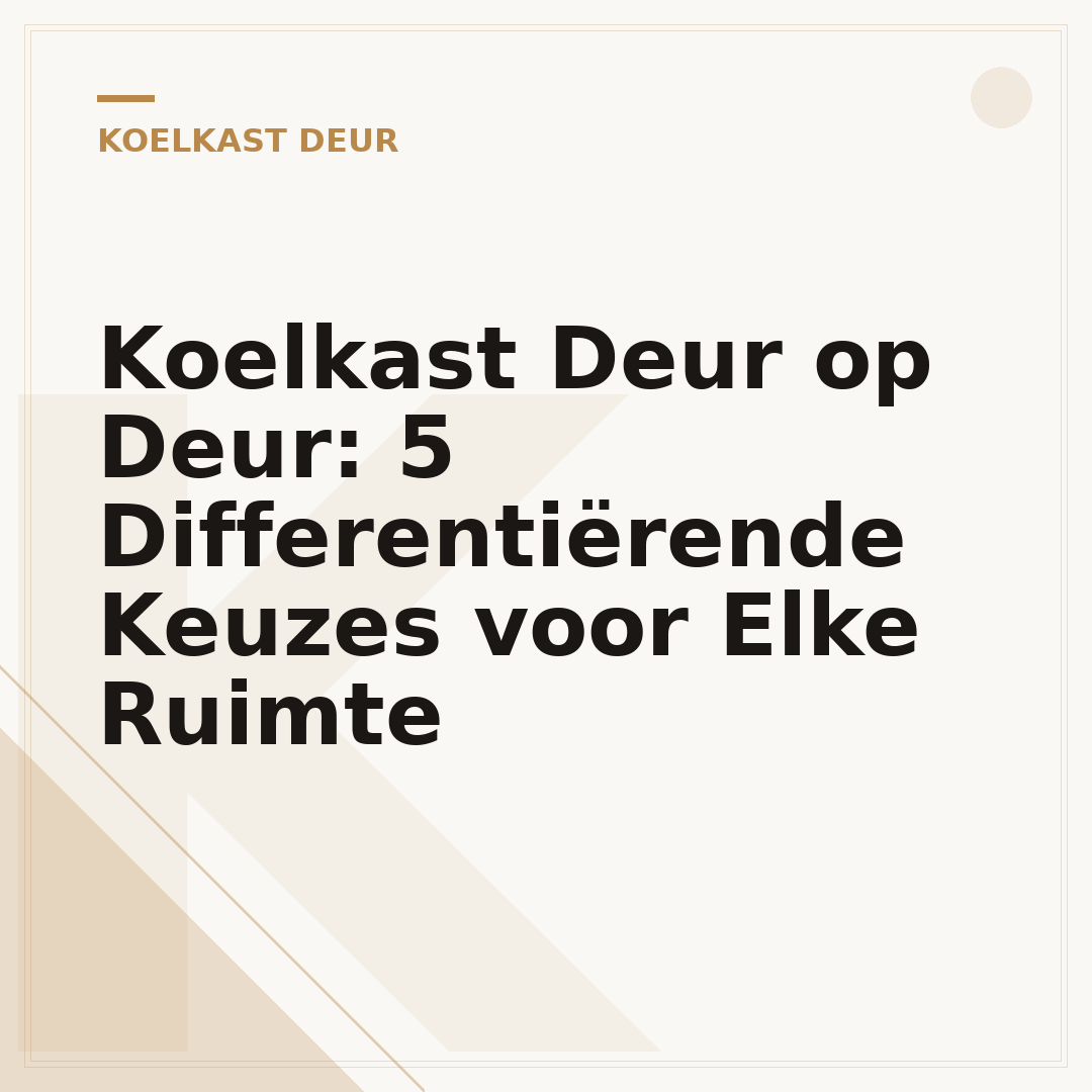 Koelkast Deur op Deur: 5 Differentiërende Keuzes voor Elke Ruimte