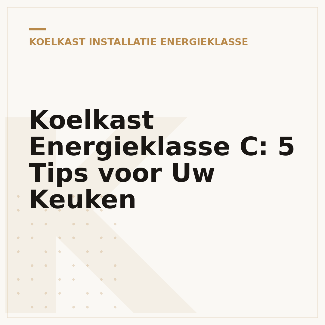 Koelkast Energieklasse C: 5 Tips voor Uw Keuken