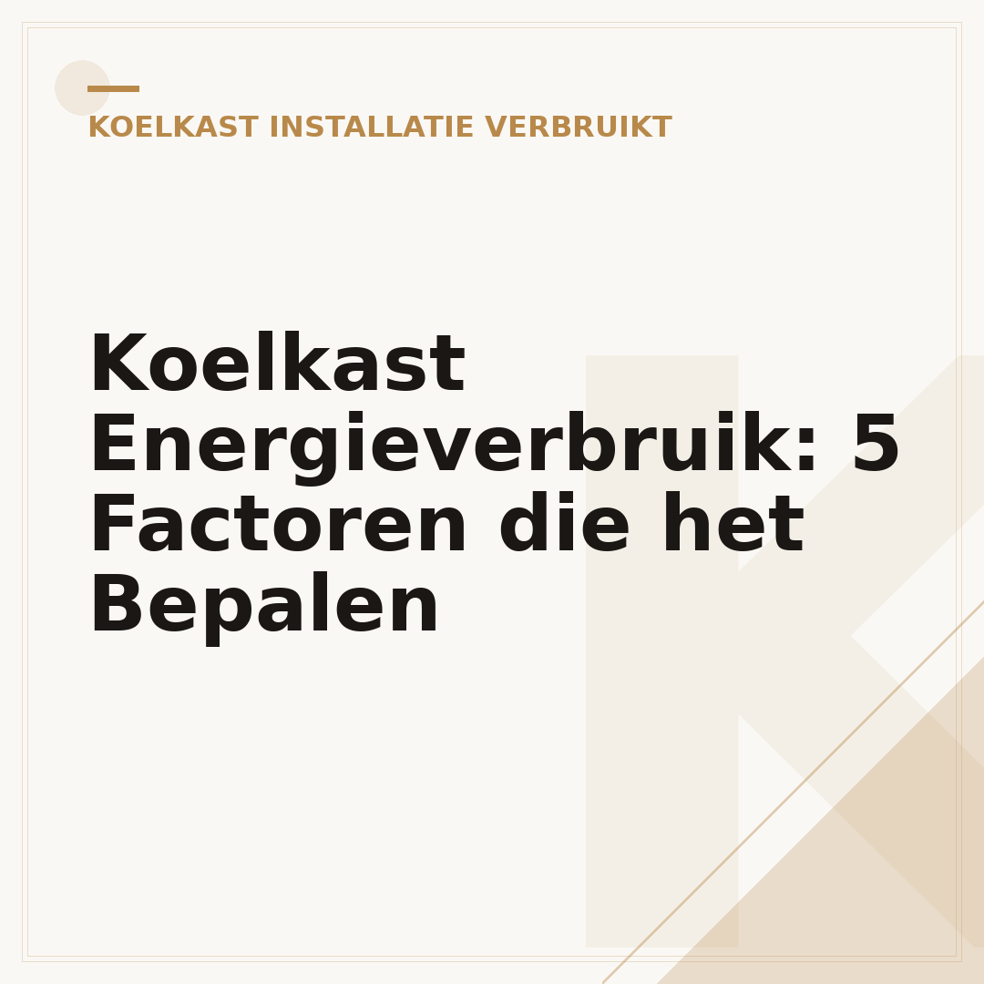 Koelkast Energieverbruik: 5 Factoren die het Bepalen