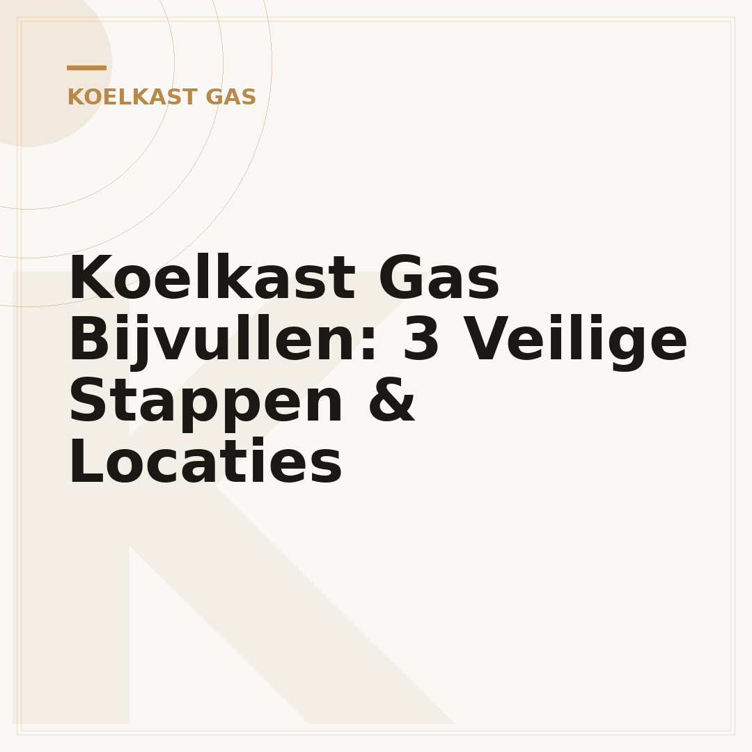 Koelkast Gas Bijvullen: 3 Veilige Stappen & Locaties