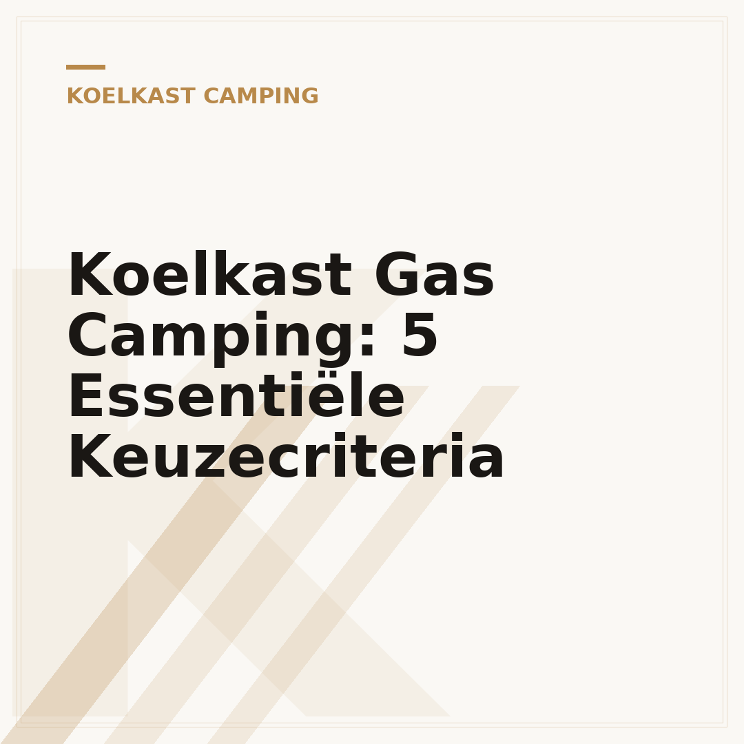 Koelkast Gas Camping: 5 Essentiële Keuzecriteria