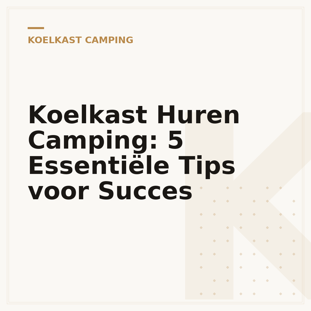 Koelkast Huren Camping: 5 Essentiële Tips voor Succes