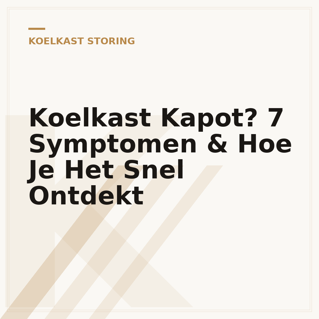 Koelkast Kapot? 7 Symptomen & Hoe Je Het Snel Ontdekt