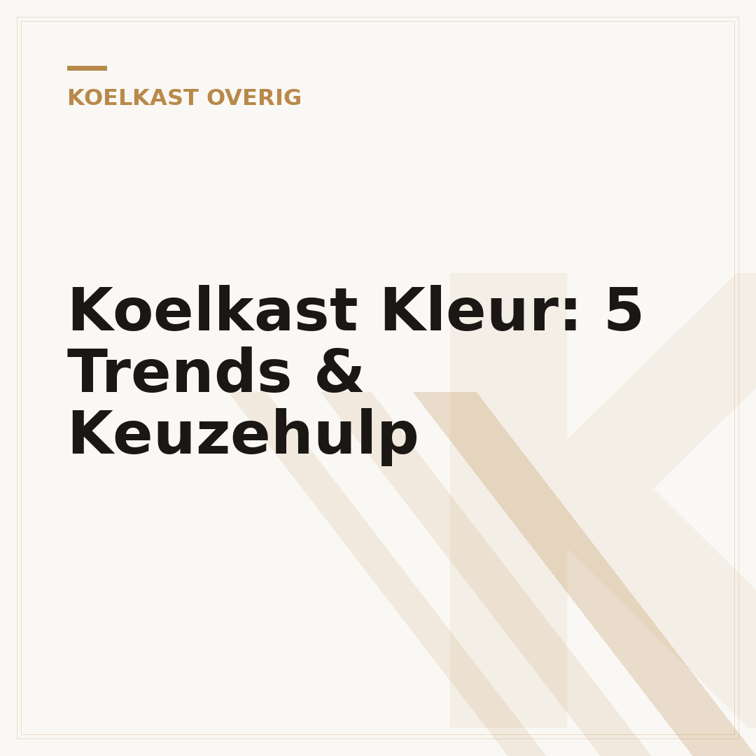 Koelkast Kleur: 5 Trends & Keuzehulp