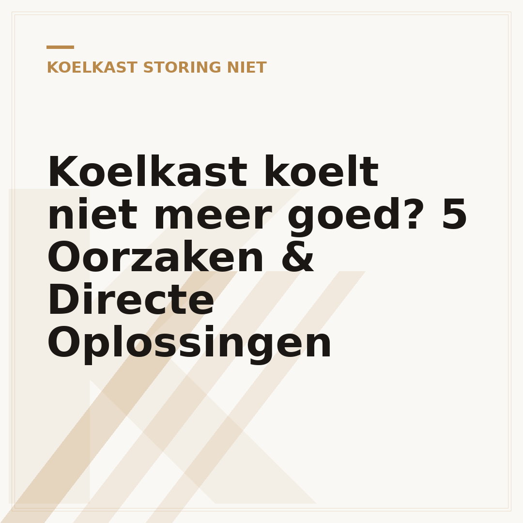 Koelkast koelt niet meer goed? 5 Oorzaken & Directe Oplossingen