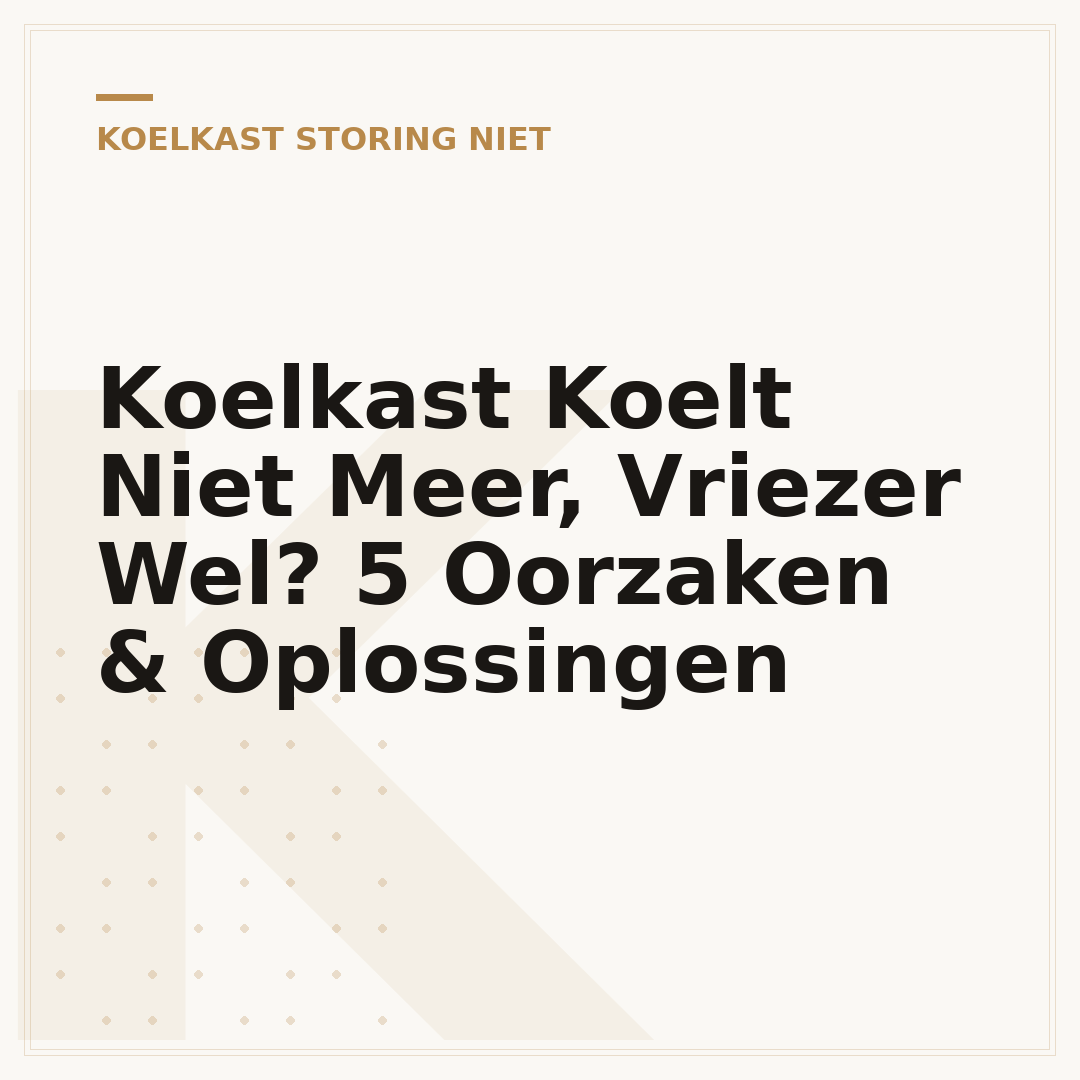 Koelkast Koelt Niet Meer, Vriezer Wel? 5 Oorzaken & Oplossingen