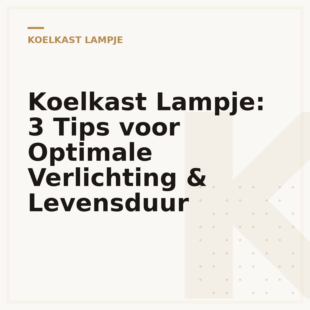 Koelkast Lampje: 3 Tips voor Optimale Verlichting & Levensduur