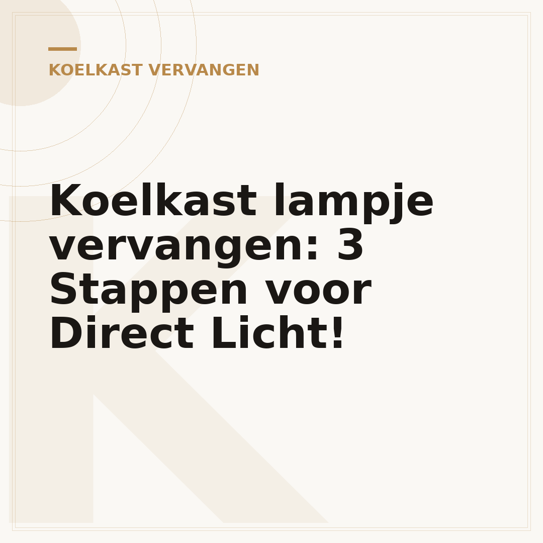 Koelkast lampje vervangen: 3 Stappen voor Direct Licht!