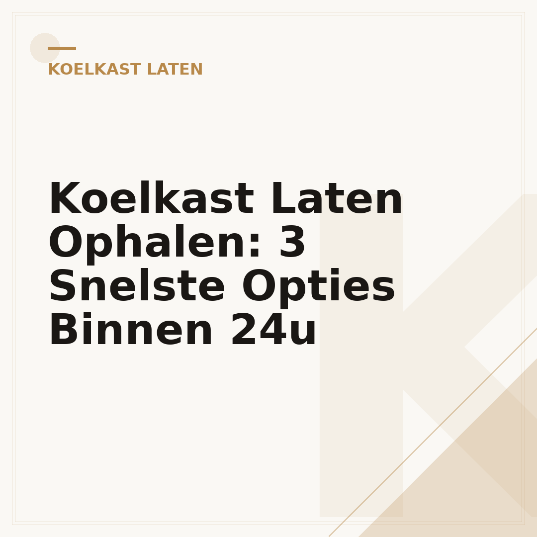 Koelkast Laten Ophalen: 3 Snelste Opties Binnen 24u