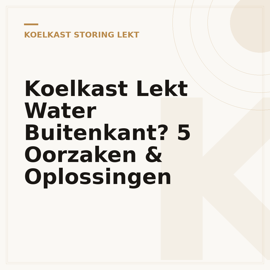 Koelkast Lekt Water Buitenkant? 5 Oorzaken & Oplossingen
