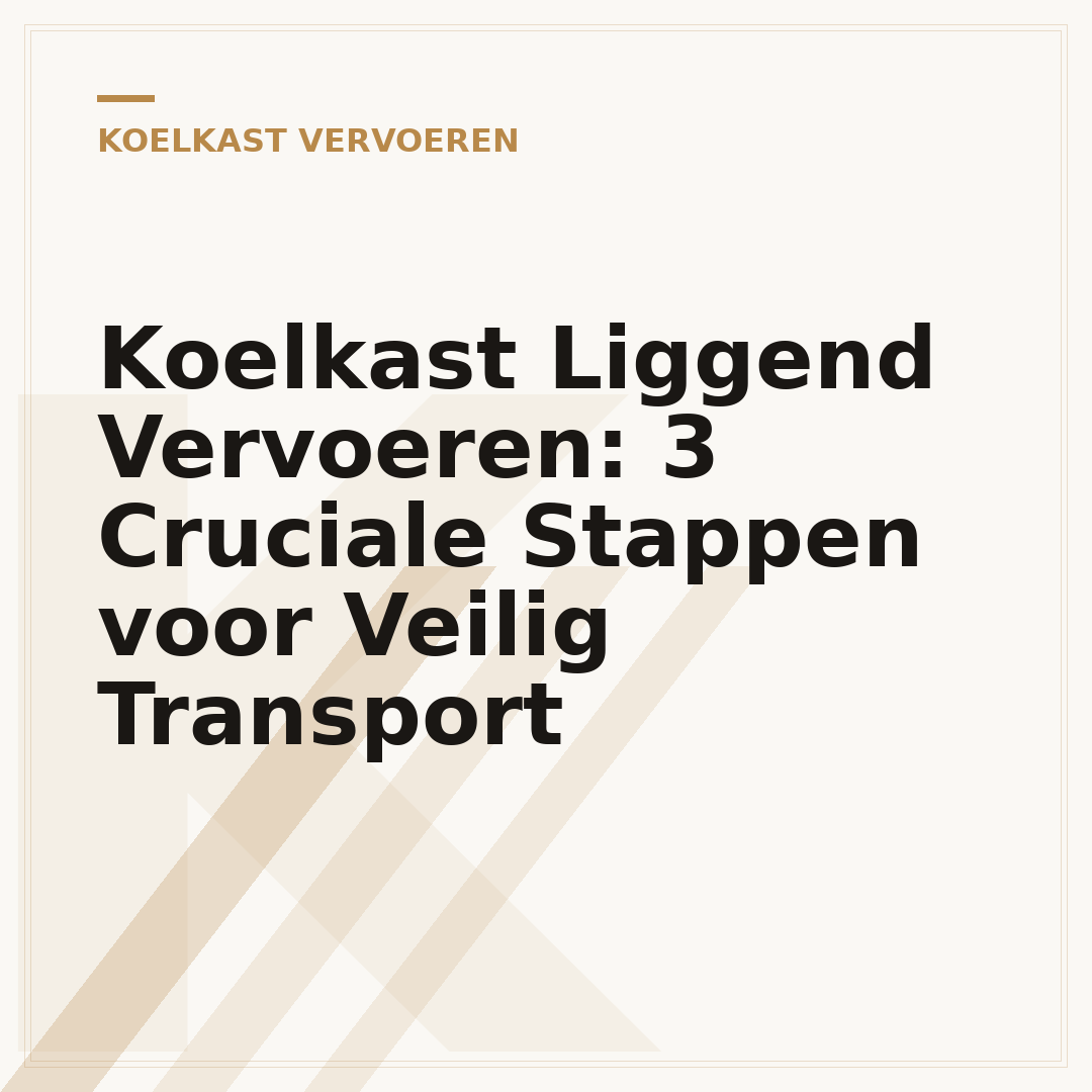 Koelkast Liggend Vervoeren: 3 Cruciale Stappen voor Veilig Transport