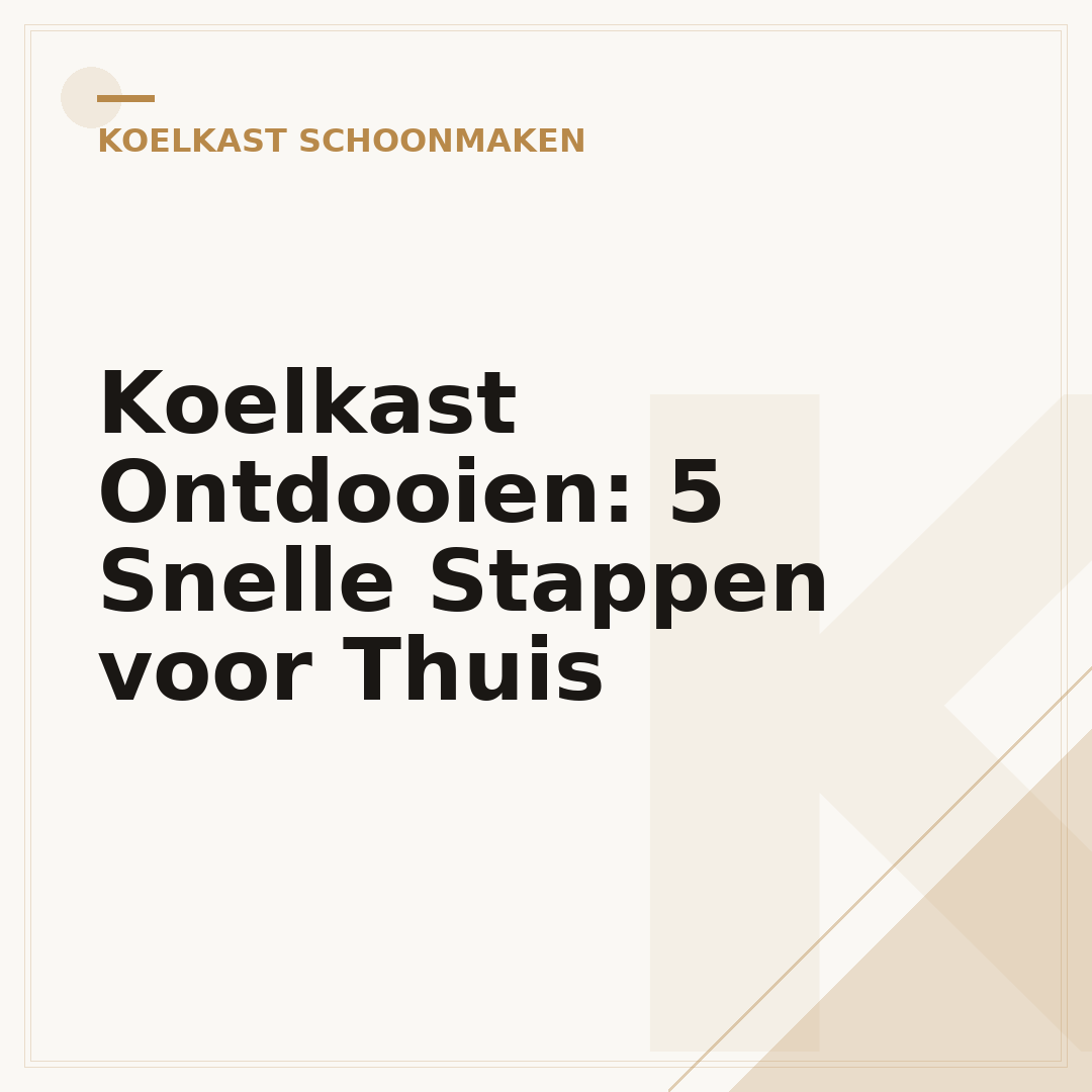 Koelkast Ontdooien: 5 Snelle Stappen voor Thuis