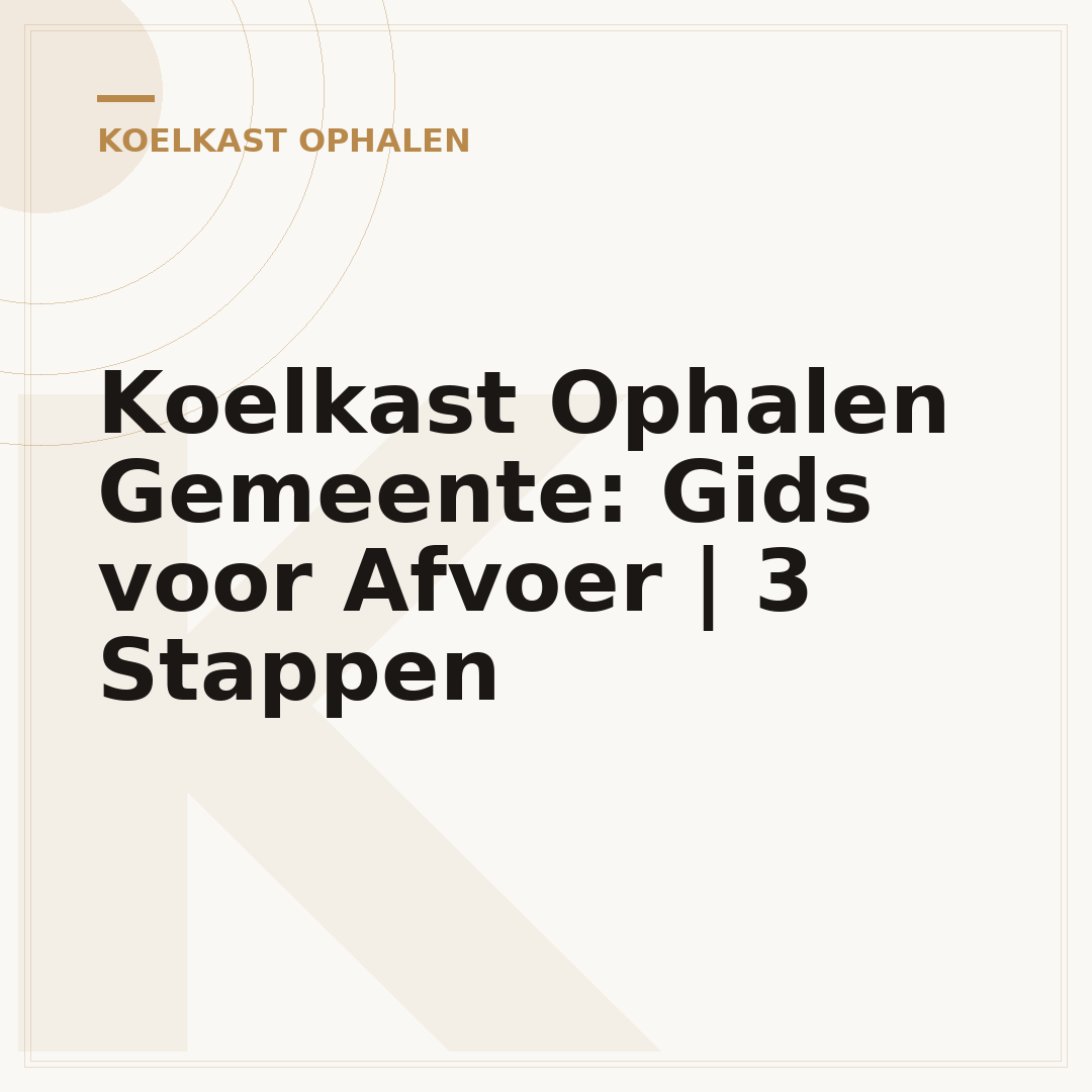 Koelkast Ophalen Gemeente: Gids voor Afvoer | 3 Stappen