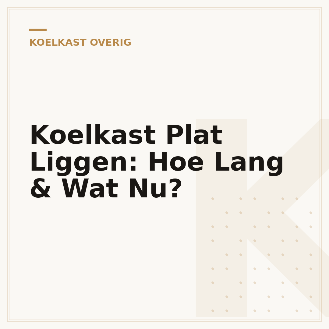 Koelkast Plat Liggen: Hoe Lang & Wat Nu?
