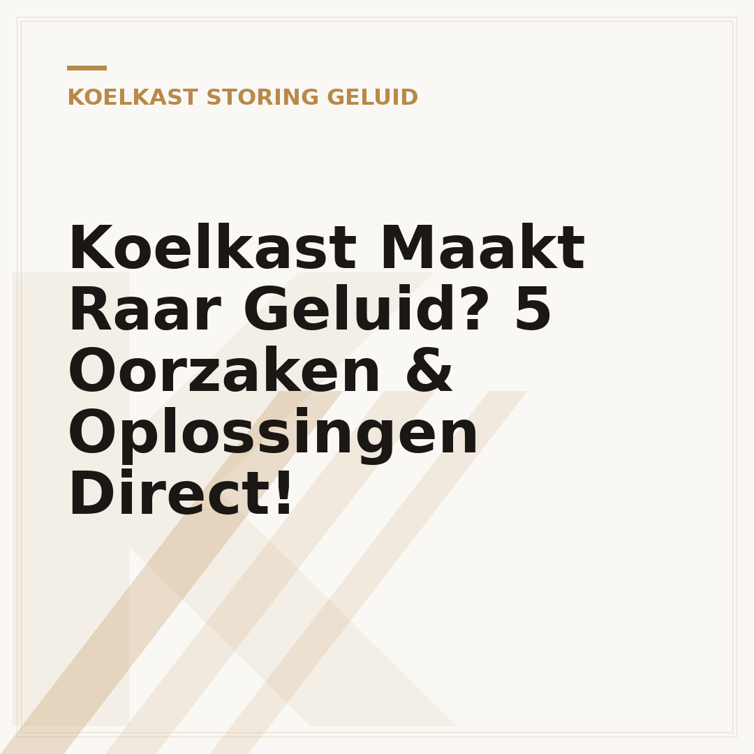Koelkast Maakt Raar Geluid? 5 Oorzaken & Oplossingen Direct!