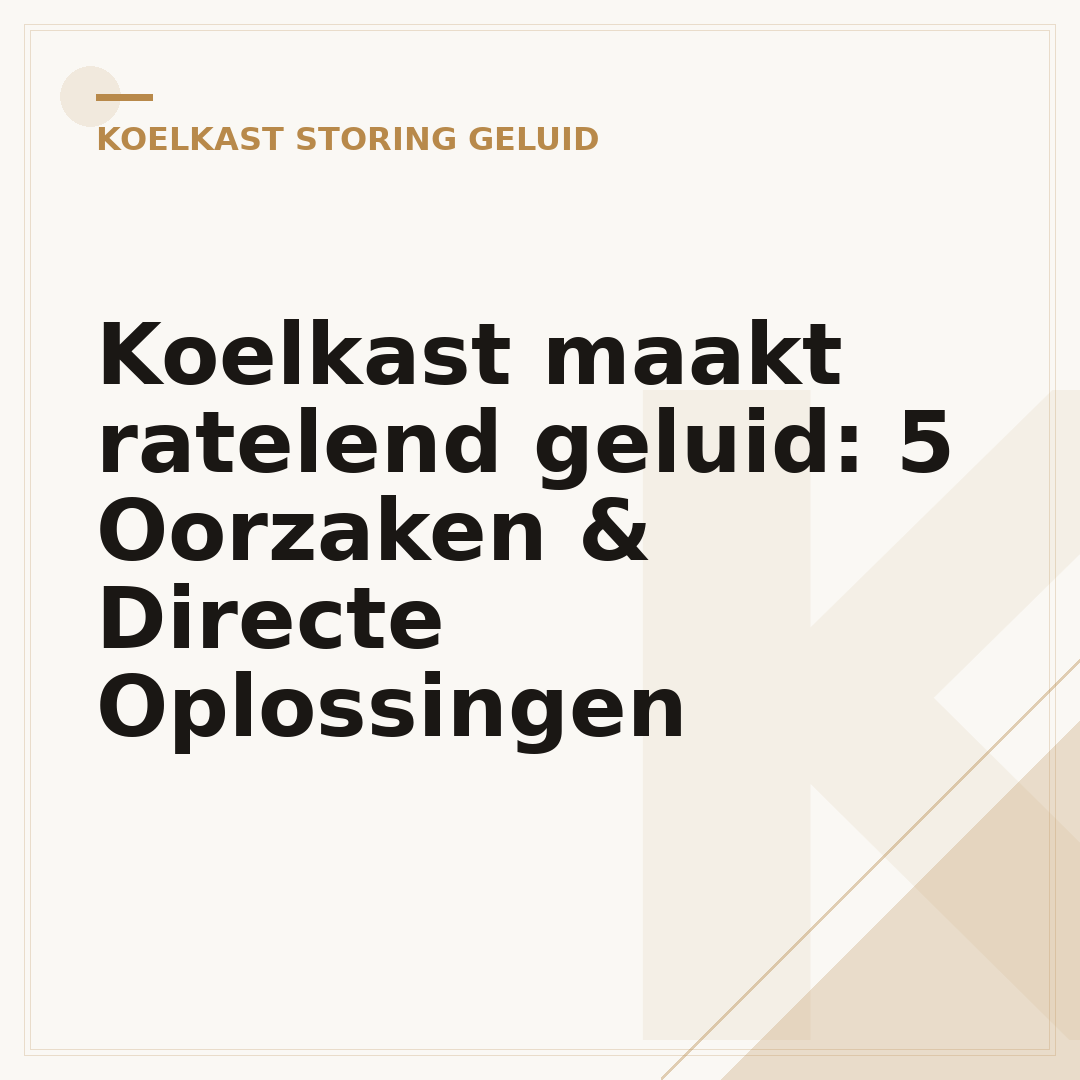 Koelkast maakt ratelend geluid: 5 Oorzaken & Directe Oplossingen