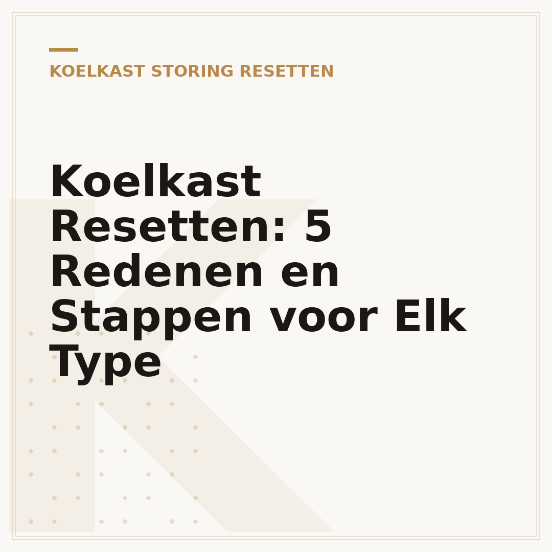 Koelkast Resetten: 5 Redenen en Stappen voor Elk Type