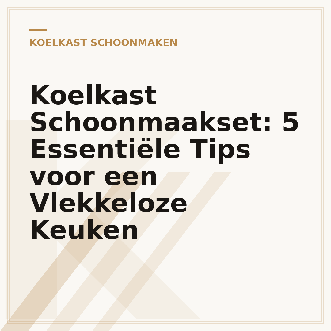 Koelkast Schoonmaakset: 5 Essentiële Tips voor een Vlekkeloze Keuken