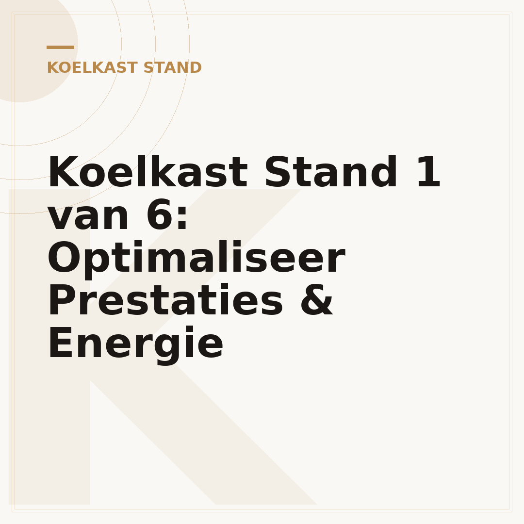 Koelkast Stand 1 van 6: Optimaliseer Prestaties & Energie