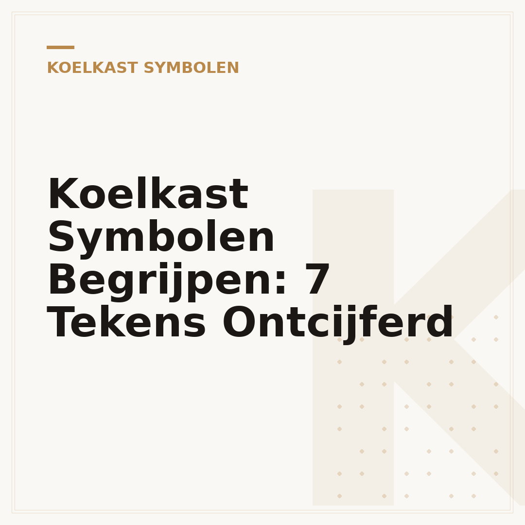 Koelkast Symbolen Begrijpen: 7 Tekens Ontcijferd