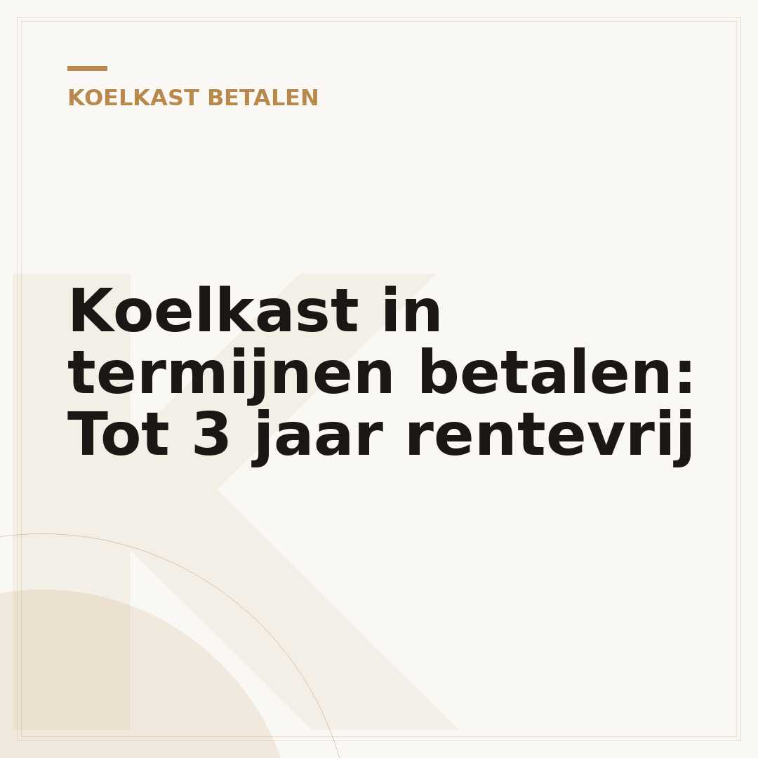 Koelkast in termijnen betalen: Tot 3 jaar rentevrij