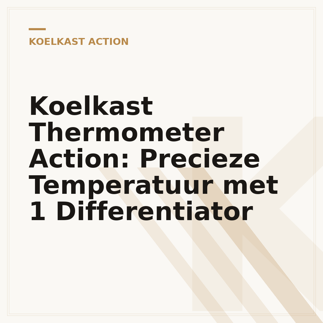 Koelkast Thermometer Action: Precieze Temperatuur met 1 Differentiator