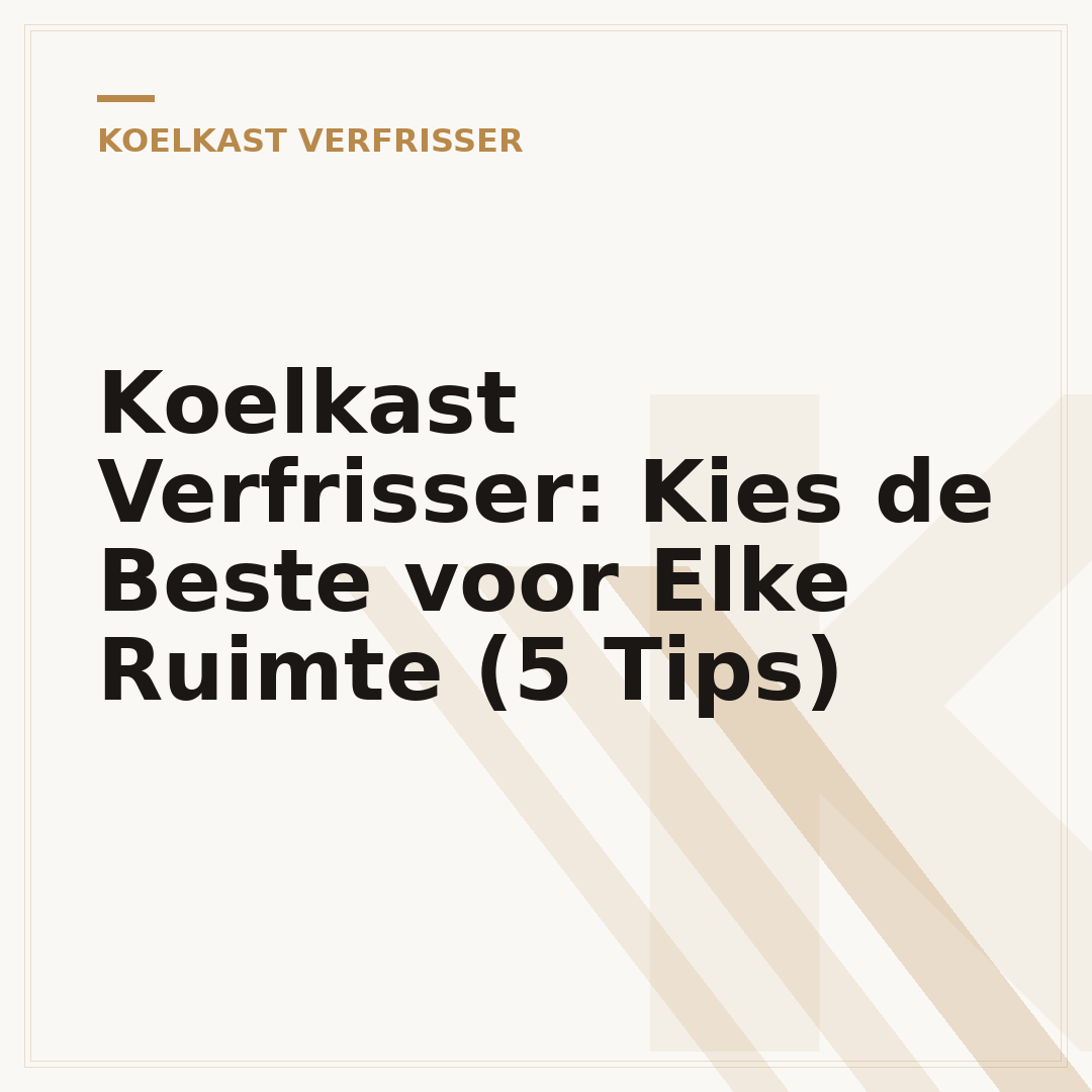 Koelkast Verfrisser: Kies de Beste voor Elke Ruimte (5 Tips)