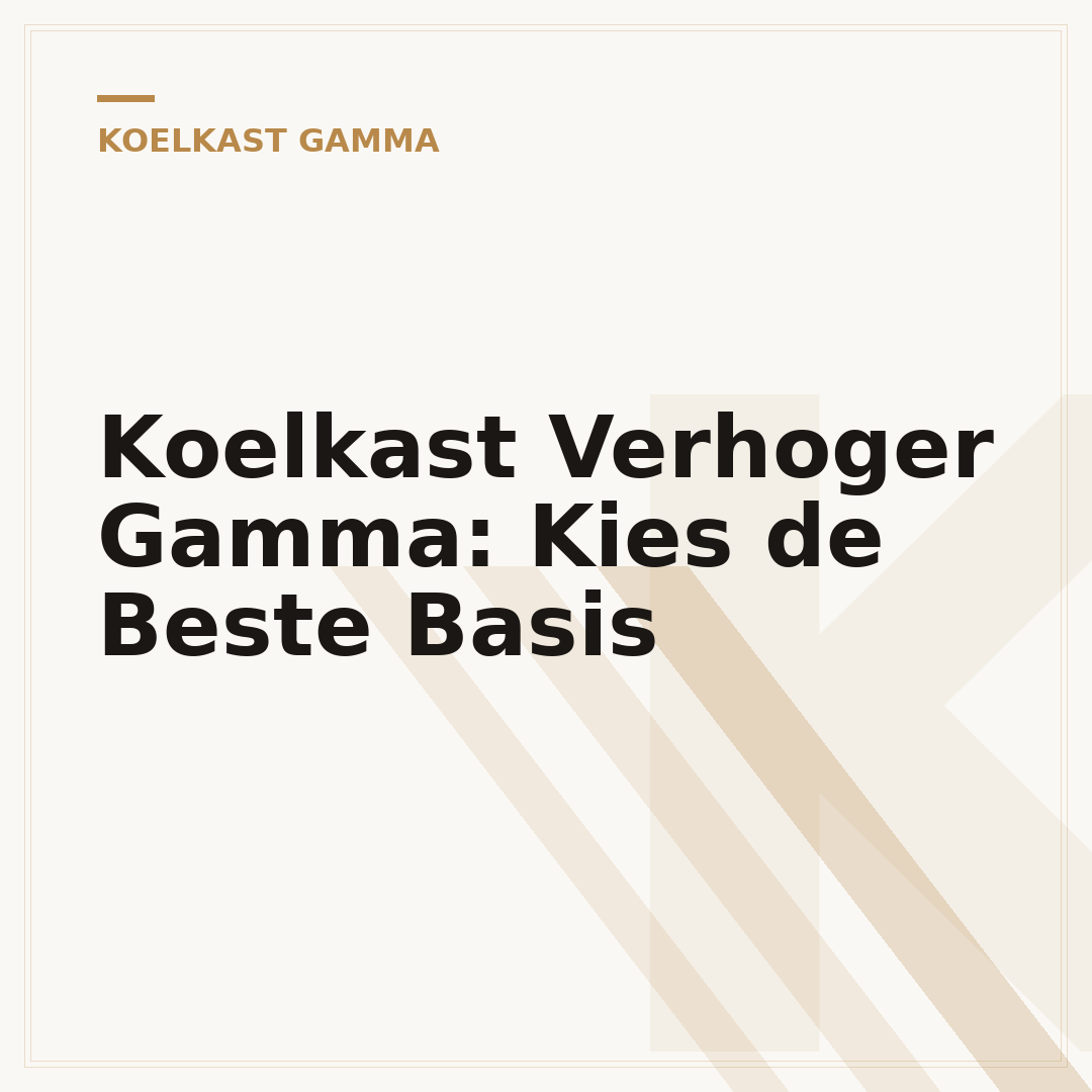 Koelkast Verhoger Gamma: Kies de Beste Basis