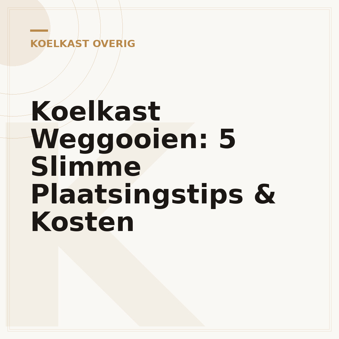 Koelkast Weggooien: 5 Slimme Plaatsingstips & Kosten