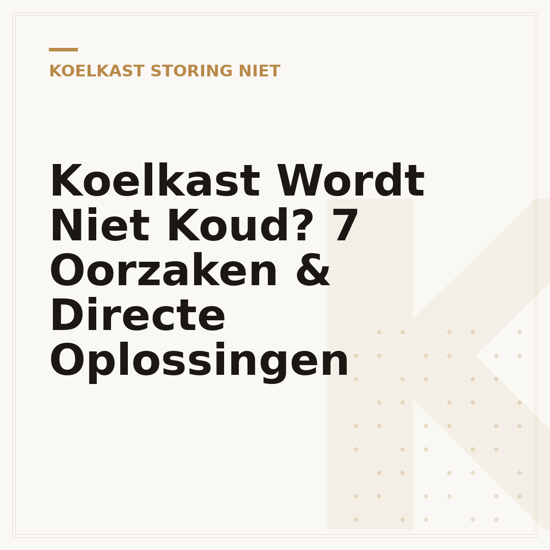 Koelkast Wordt Niet Koud? 7 Oorzaken & Directe Oplossingen