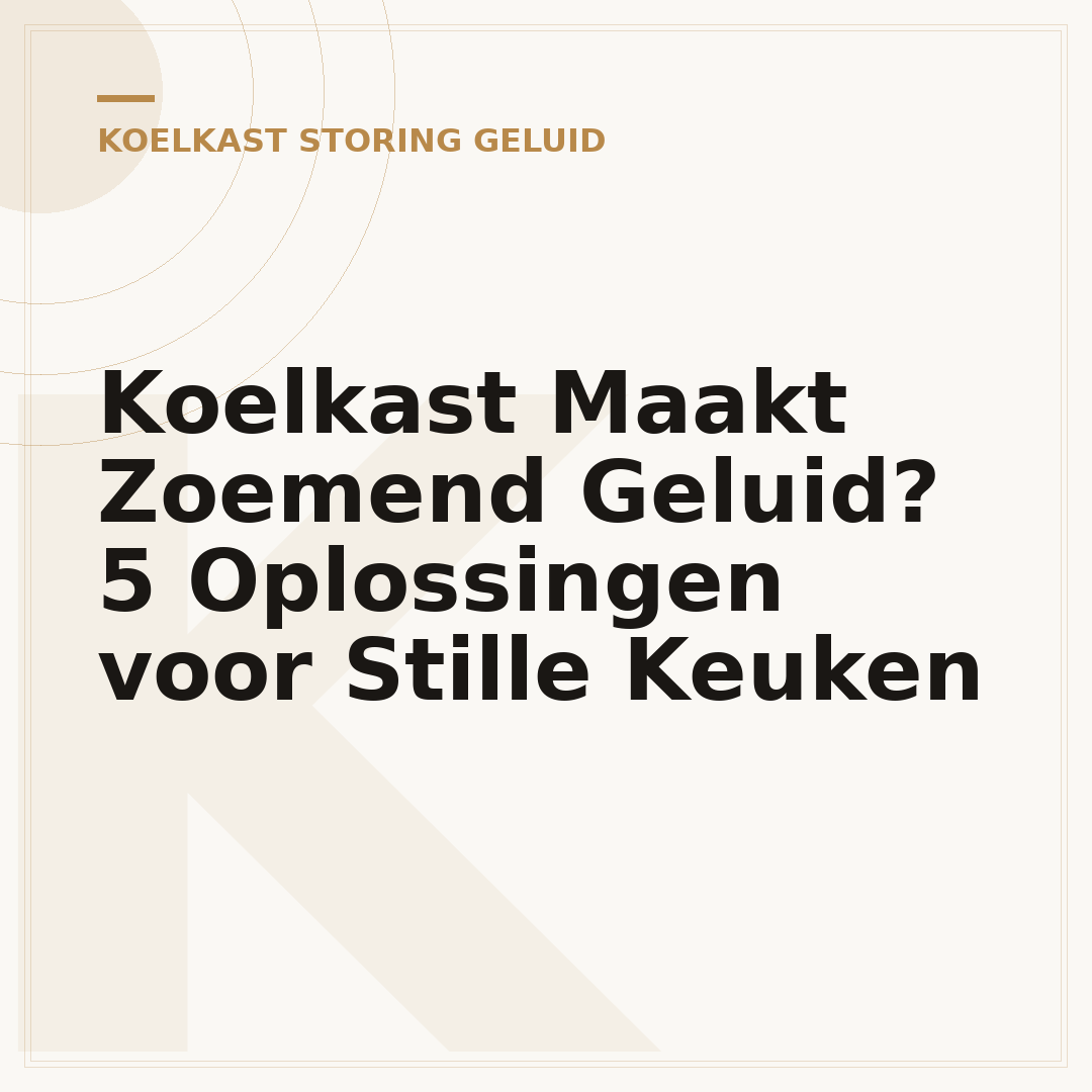 Koelkast Maakt Zoemend Geluid? 5 Oplossingen voor Stille Keuken