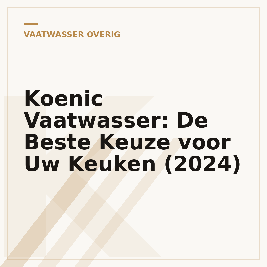 Koenic Vaatwasser: De Beste Keuze voor Uw Keuken (2024)