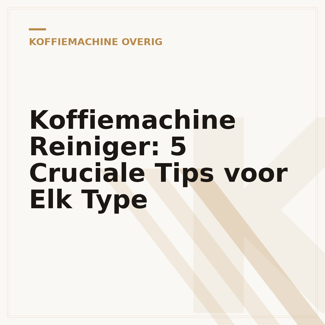 Koffiemachine Reiniger: 5 Cruciale Tips voor Elk Type