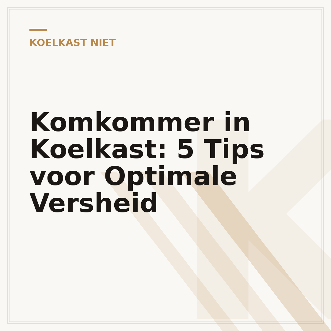 Komkommer in Koelkast: 5 Tips voor Optimale Versheid