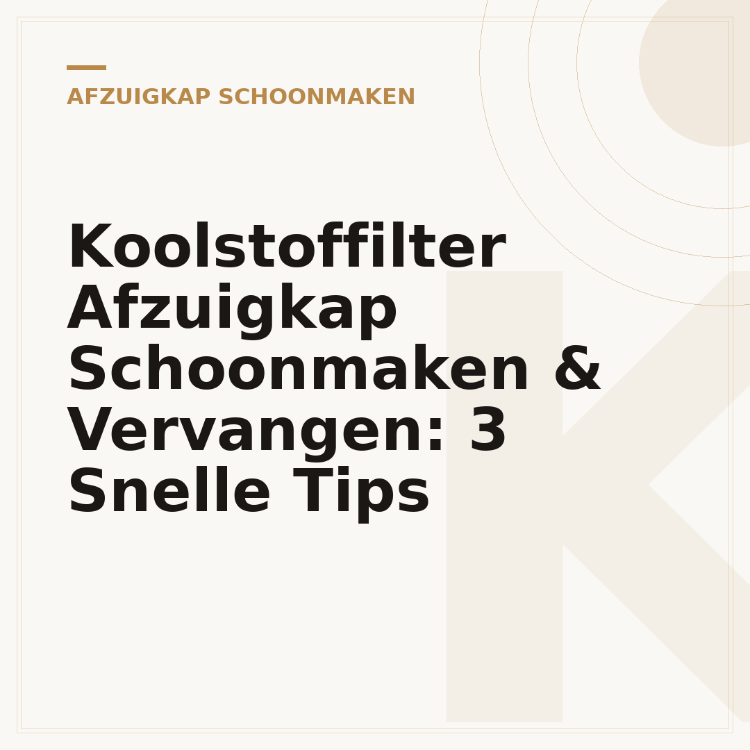 Koolstoffilter Afzuigkap Schoonmaken & Vervangen: 3 Snelle Tips