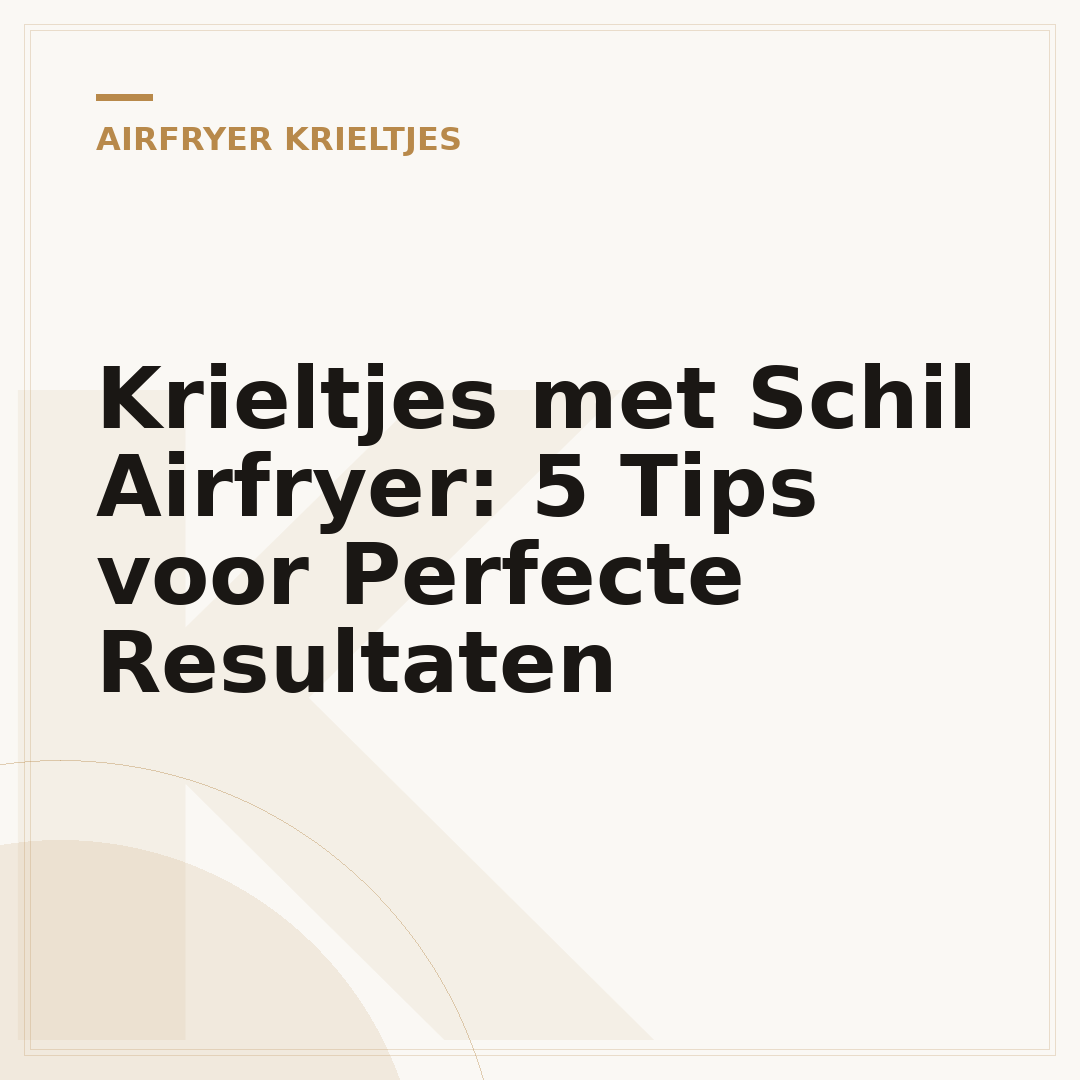 Krieltjes met Schil Airfryer: 5 Tips voor Perfecte Resultaten