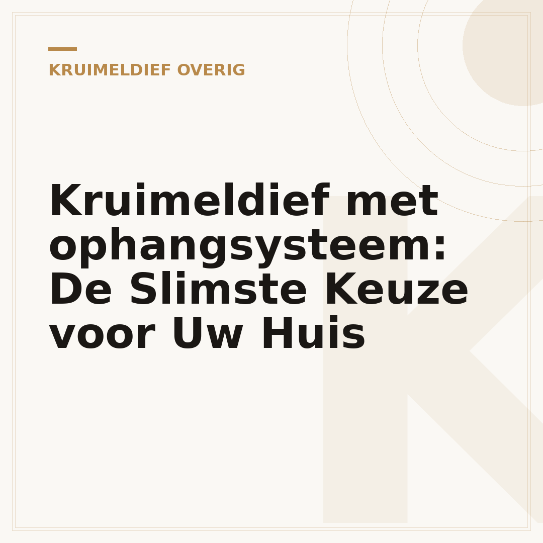 Kruimeldief met ophangsysteem: De Slimste Keuze voor Uw Huis